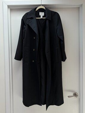 H&M Black Trench coat